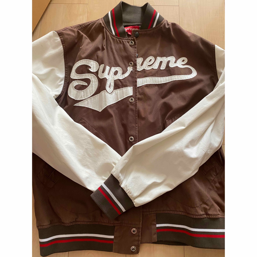 激安販促品 シュプリームスカジャンベースボール筆記体 シャツ