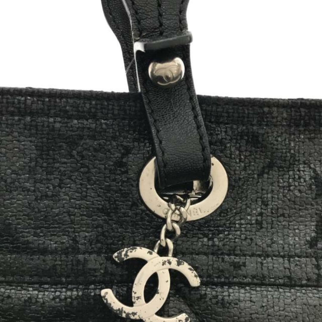 CHANEL バッグ　黒×シルバー金具