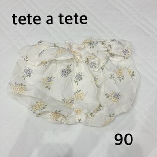 テータテート(tete a tete)の【美品】tete a tete  テータテート 花柄 ショートパンツ ブルマ(パンツ/スパッツ)