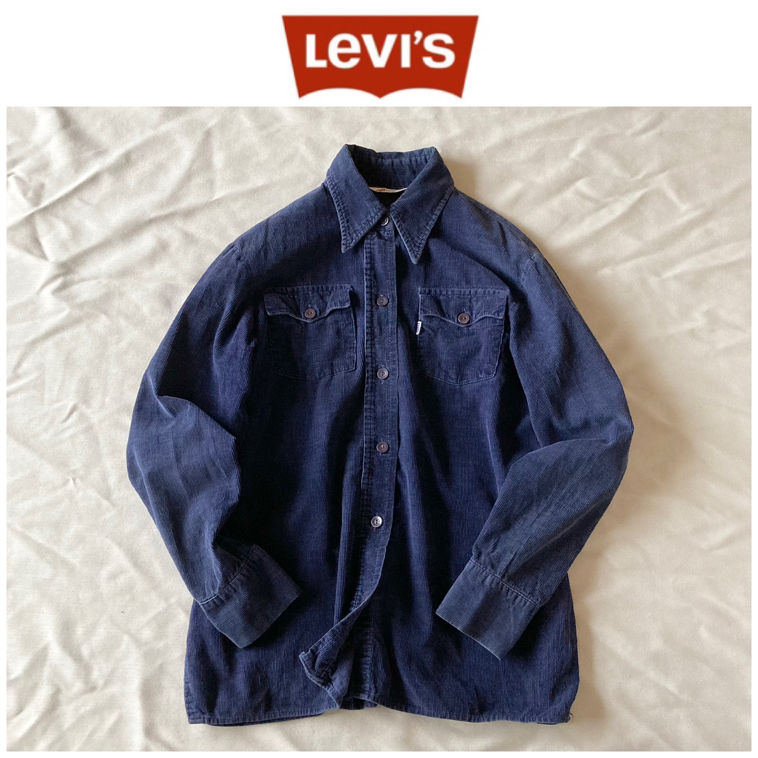 Levi's(リーバイス)の70s ビンテージ リーバイス BIG E コーデュロイ シャツ オーバーサイズ レディースのトップス(シャツ/ブラウス(長袖/七分))の商品写真