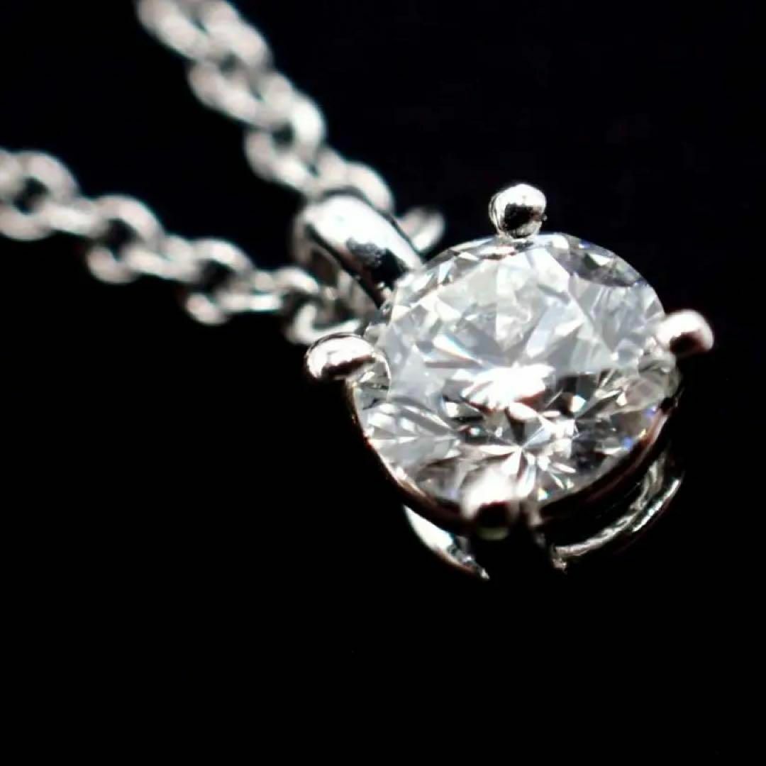 極美品☆ティファニー ソリティア ダイヤモンド ネックレス 0.21ct