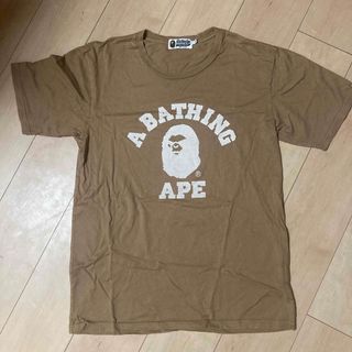 A bathing ape brown tシャツ　ブラウン