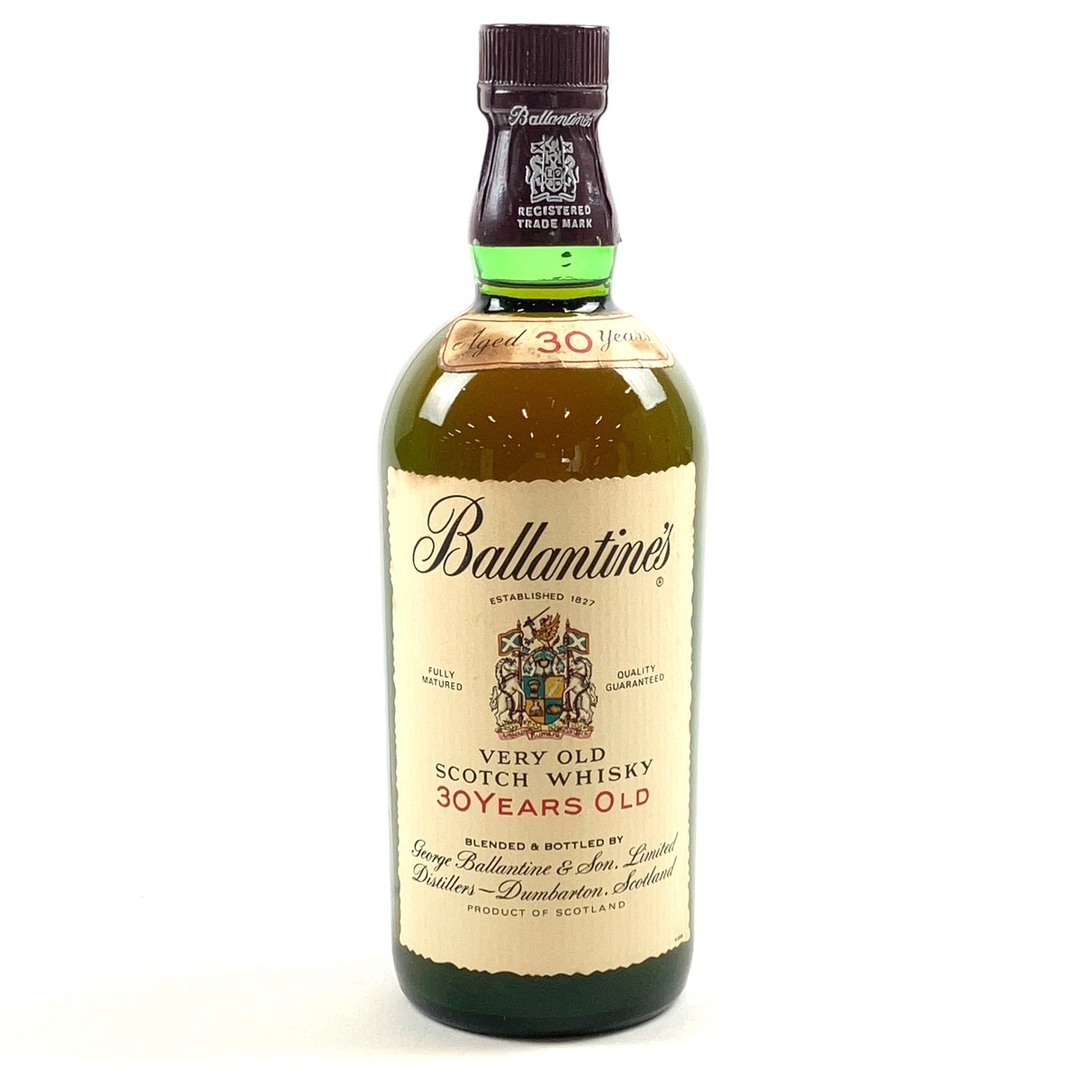 古酒 バランタイン Ballantines 30年 赤キャップ グリーンボトル-