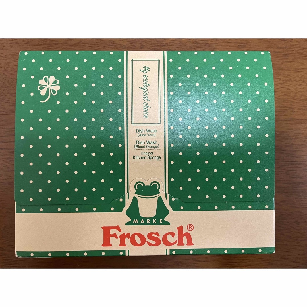 Frosch(フロッシュ)のfrosch 洗剤セット（スポンジ付き） インテリア/住まい/日用品の日用品/生活雑貨/旅行(洗剤/柔軟剤)の商品写真