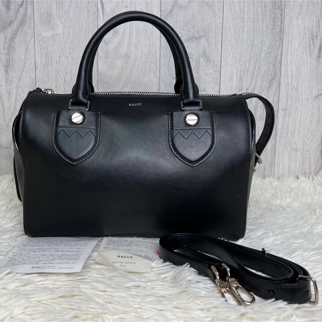 希少デザイン♡購入証明書付♡BALLY レザー 2way ミニボストン バッグ