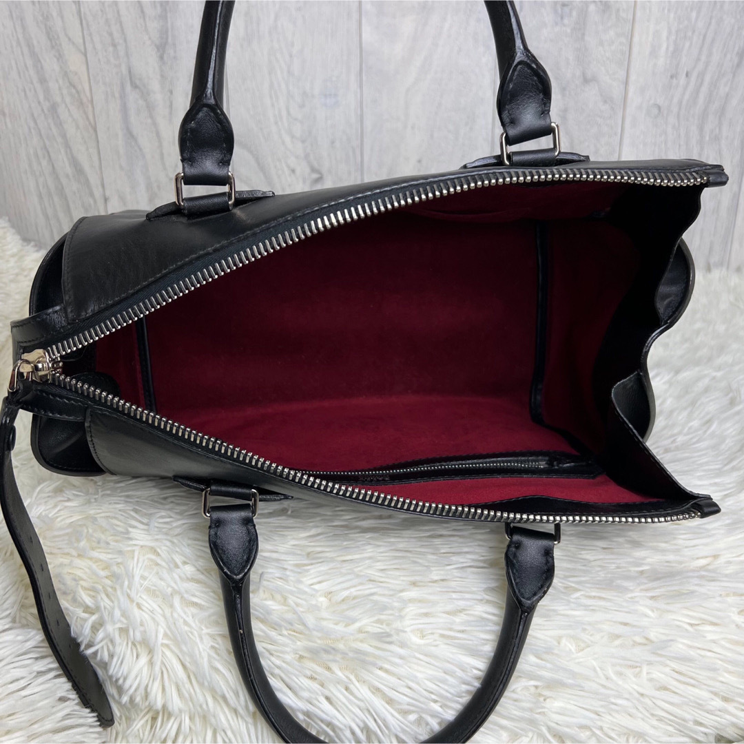 希少デザイン♡購入証明書付♡BALLY レザー 2way ミニボストン バッグ