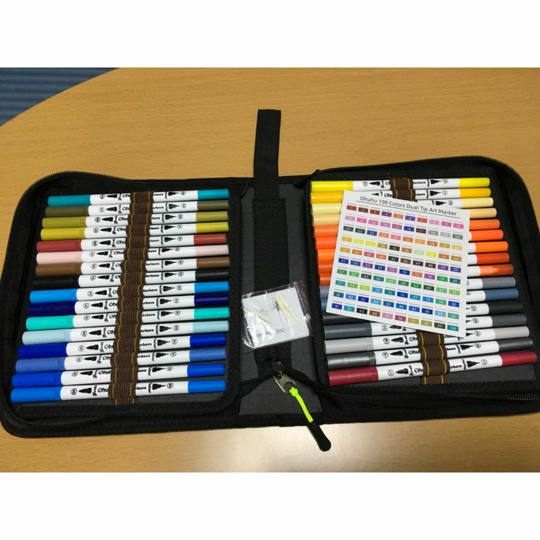 筆タイプ水性100色マーカーペン カラーペンセットの通販 by ccc 筆タイプ水性100色マーカーペン カラーペンセットの通販 by ccc