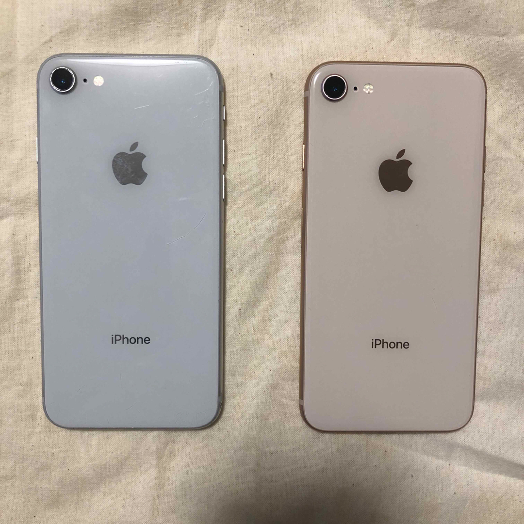 iPhone8 1️⃣2️⃣二台セット売り　ピンクゴールドシルバー