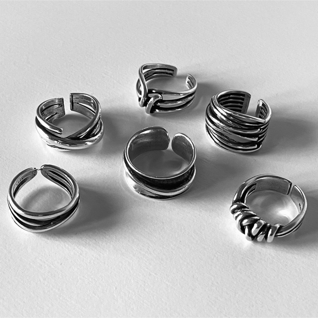 Silver925 ring【S925刻印あり】 6点セット | フリマアプリ ラクマ Silver925 ring【S925刻印あり】 6点セット