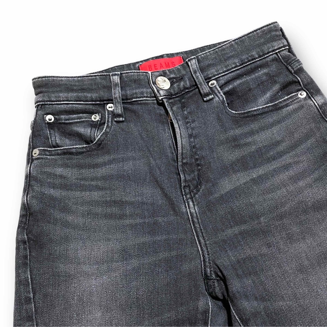 RED CARD(レッドカード)のRED CARD × BEAMS B46403HRT グレー 裾カッティング レディースのパンツ(デニム/ジーンズ)の商品写真