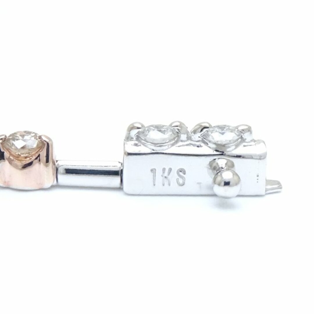 ライン LINE ダイヤモンド ブレスレット ダイヤモンド1.25ct ブラウンダイヤモンド K18WG ホワイトゴールド × K18BG ブラウンゴールド  / 290196【BJ】 4