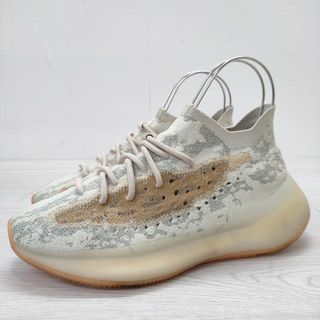 アディダス(adidas)のadidas YEEZY BOOST 380 YECORAITE 26.5cm 厚底 スニーカー ライトグレー オフホワイト ベージュ メンズ アディダス【中古】3-0802G◎(スニーカー)