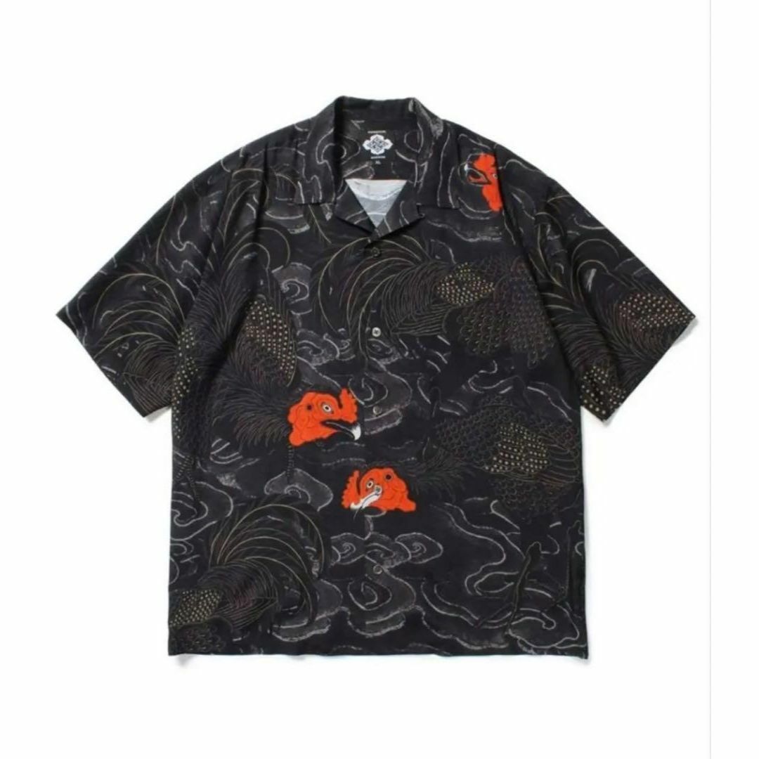 GAKKIN  BUDSPOOL  渦軍鶏 HAWAIIAN SHIRT