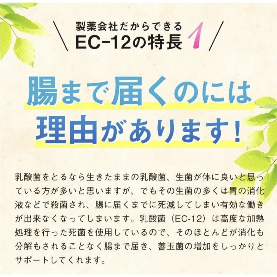 乳酸菌EC-12 食品/飲料/酒の健康食品(その他)の商品写真