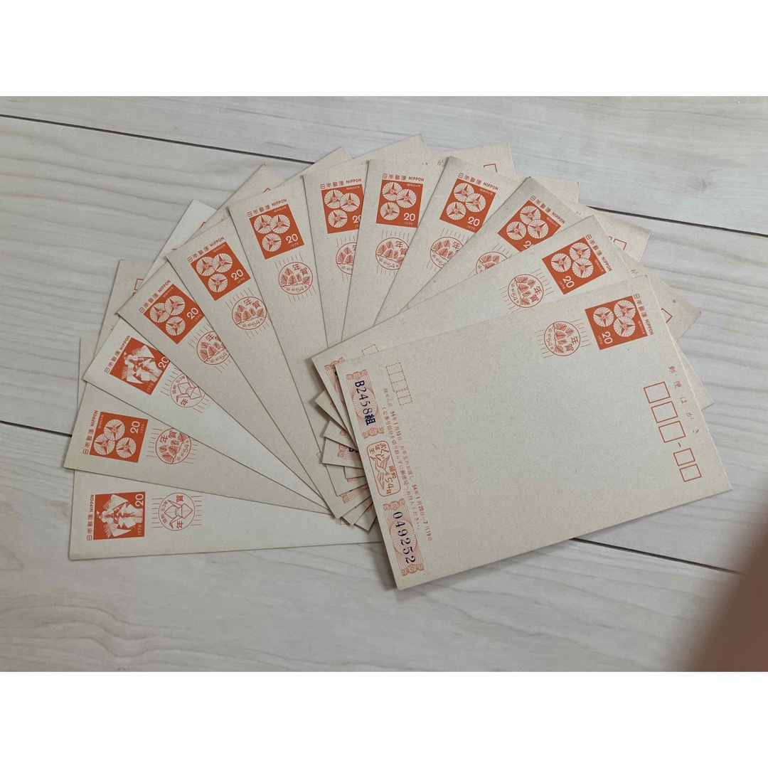 年賀はがき 20円はがき 12枚 昭和53〜54年の通販 by 年賀はがき 20円はがき 12枚 昭和53〜54年の通販 by