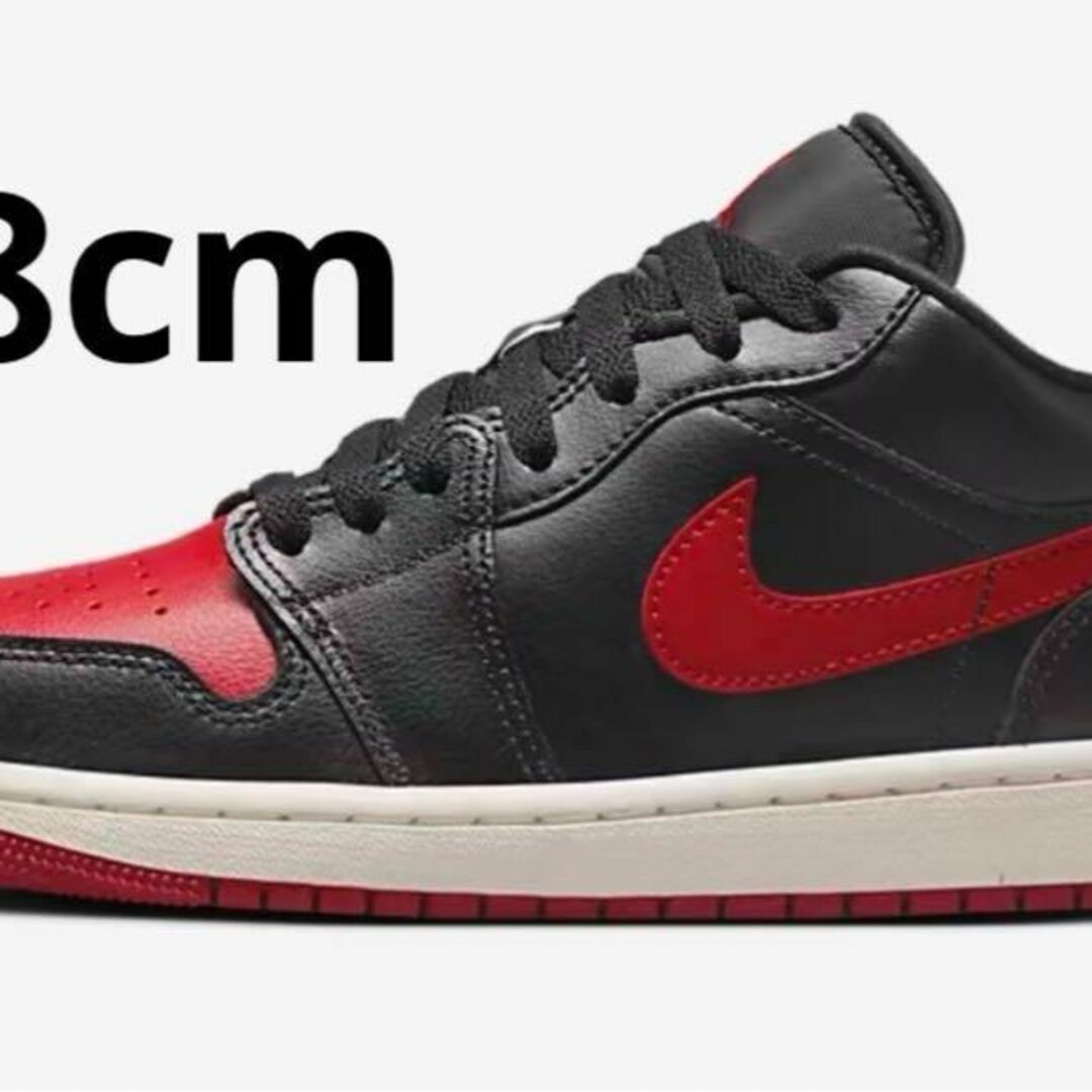 24cm NIKE WMNS AIR JORDAN 1 LOW 黒 BRED