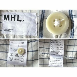 MHL. - MHL. PICNIC CHECK ピクニックチェック 丸襟シャツ 1の通販 by