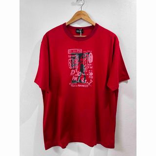 カラー(kolor)のカラー KOLOR 度詰め天竺プリント Tシャツ サイズ3 赤(Tシャツ/カットソー(半袖/袖なし))