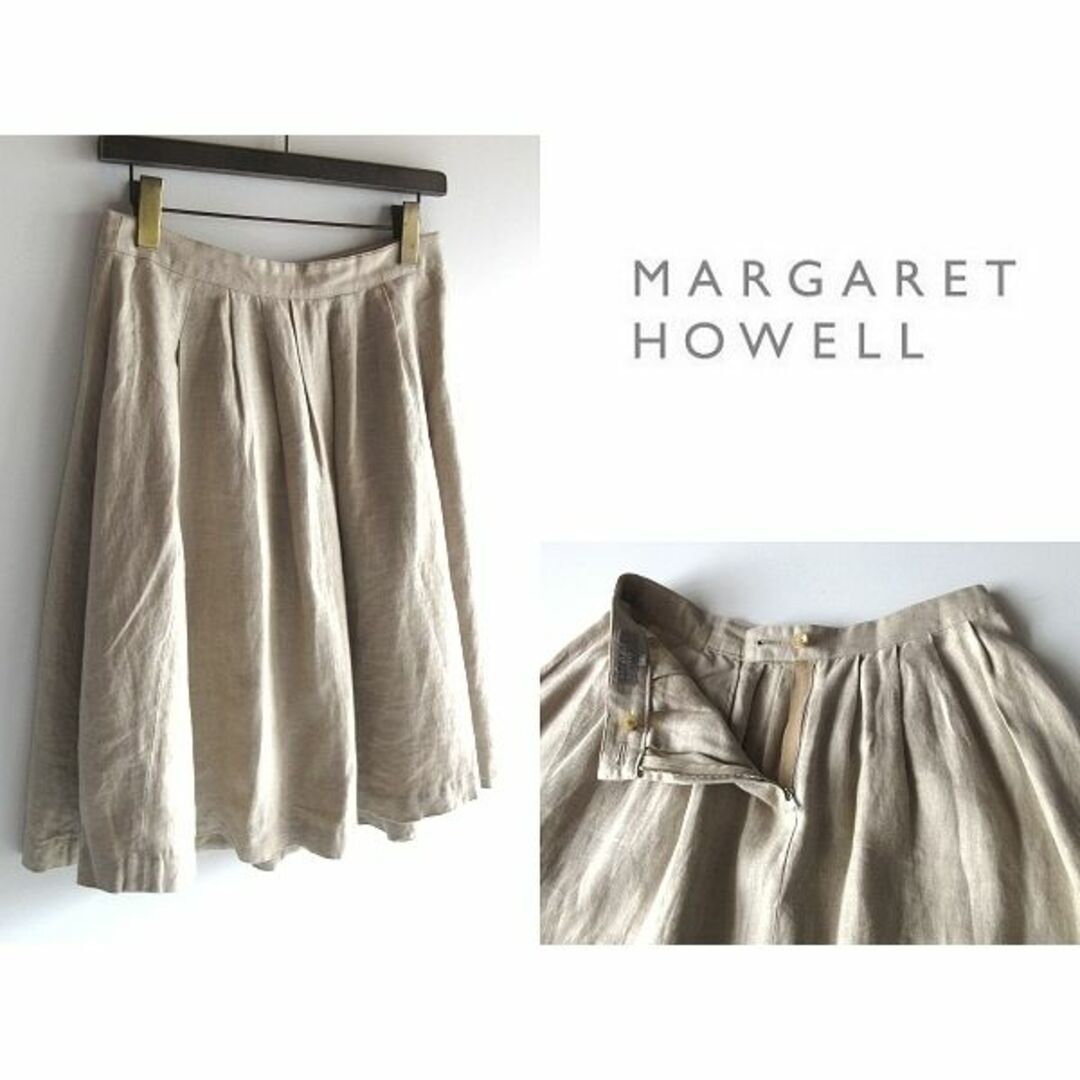 【美品】MARGARET HOWELL WOMEN プリーツスカート