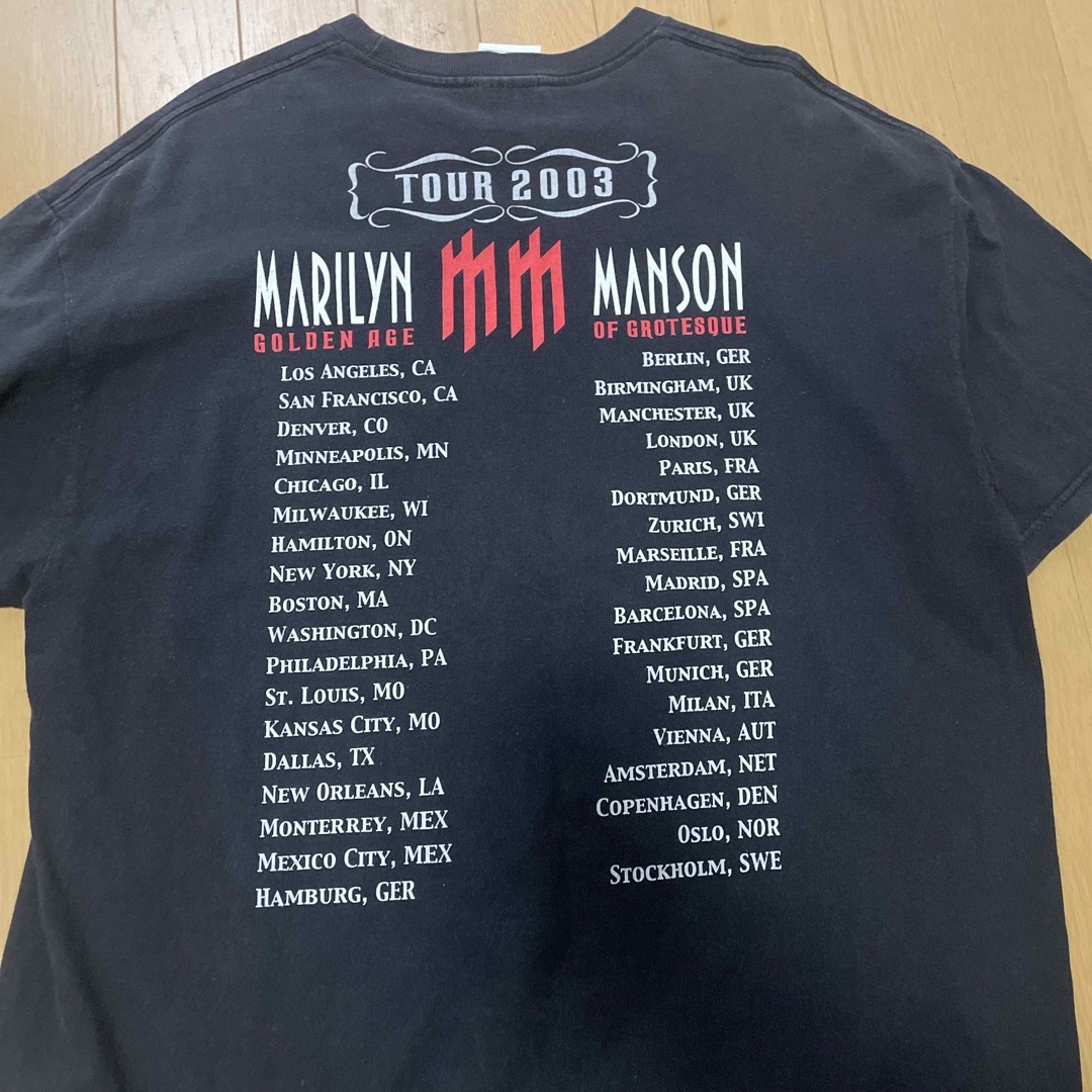 marilyn manson 2003 vintage TシャツサイズＸＬ 5