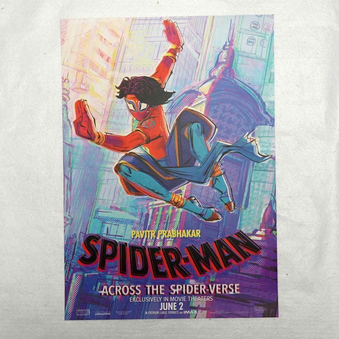 スパイダーマン アクロス・ザ・スパイダーバース インディア A3 ポスター エンタメ/ホビーのアニメグッズ(ポスター)の商品写真