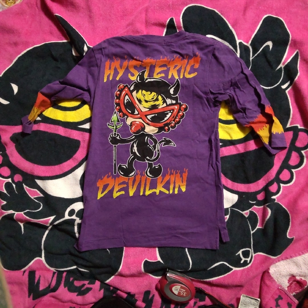 HYSTERIC MINI(ヒステリックミニ)のヒスミニ 5分袖 120cm キッズ/ベビー/マタニティのキッズ服女の子用(90cm~)(Tシャツ/カットソー)の商品写真