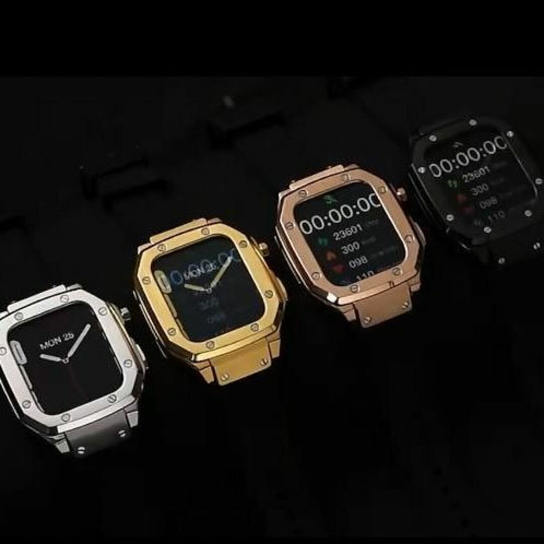 新品★AppleWatch カバー 44、45mm用 ケース アップルウォッチ メンズの時計(その他)の商品写真
