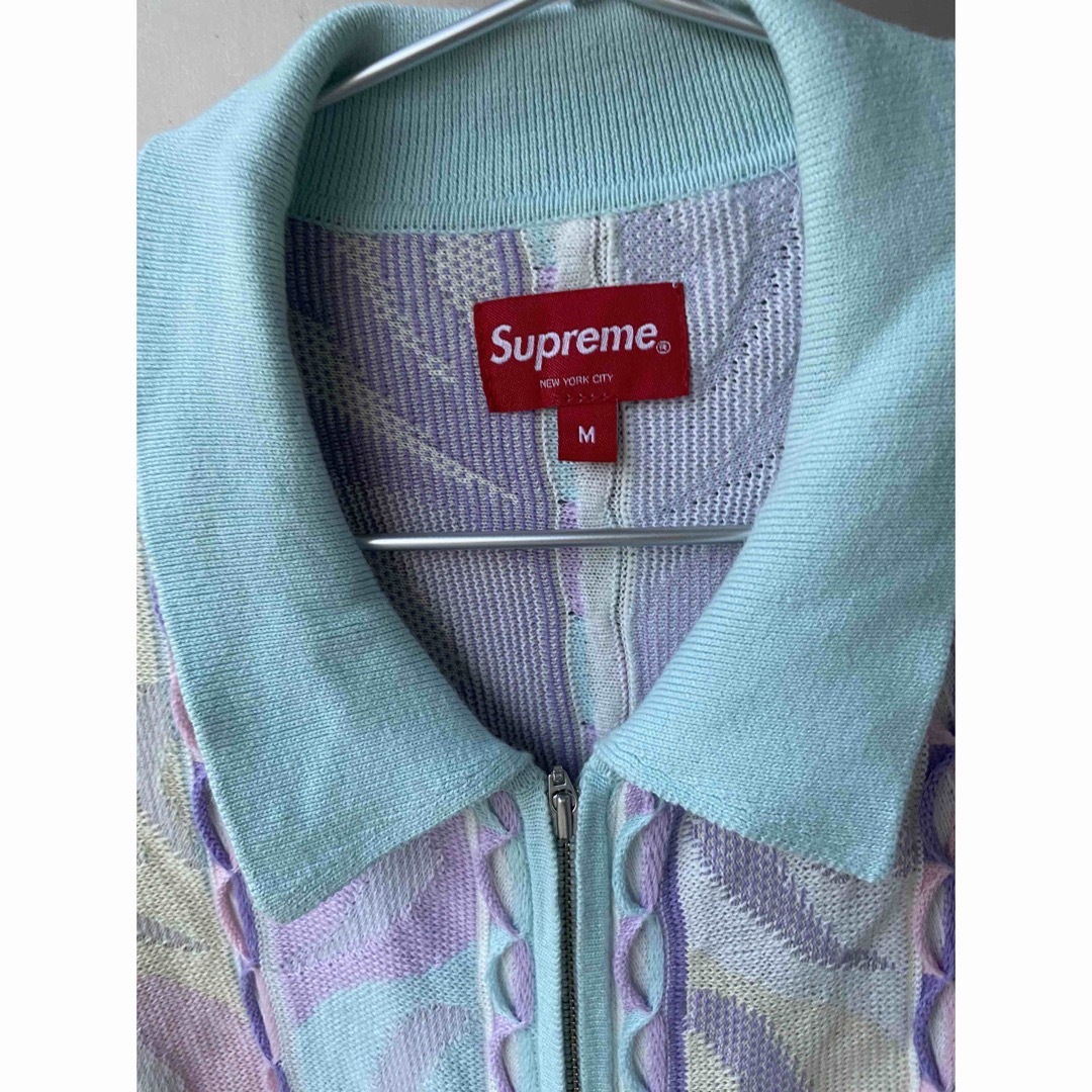 Supreme 22SS Abstract Textured ニット ポロシャツ
