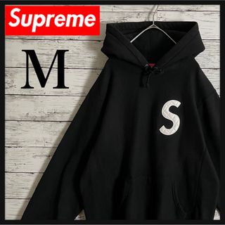 Supreme - 【人気デザイン】シュプリーム☆ レザー Sロゴ パーカー 即