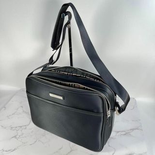 バーバリー(BURBERRY)の【極美品】バーバリー/BURBERRY ショルダーバッグ　ノバチェック裏地　ロゴ(ショルダーバッグ)