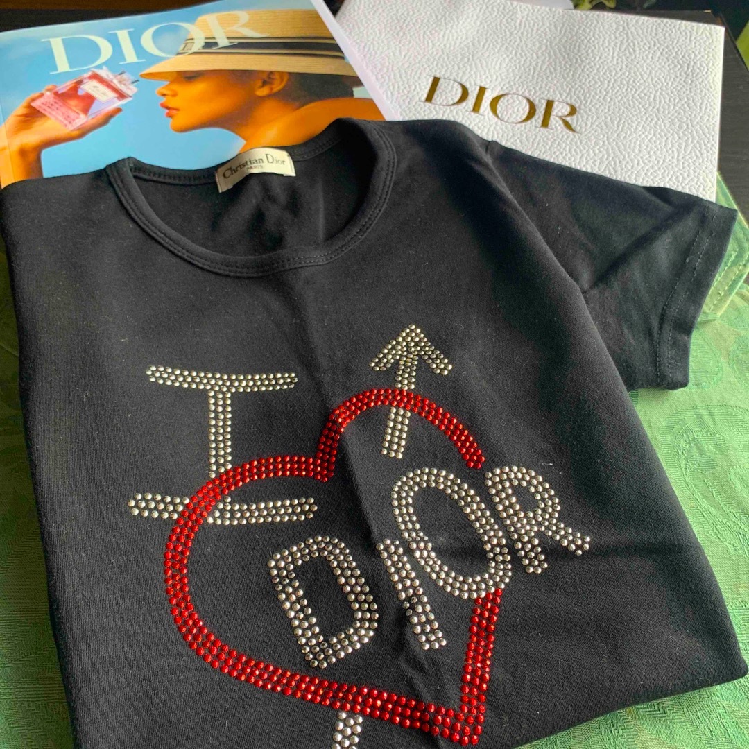 Christian Dior ディオール　スタッズTシャツ　ブラック　美品