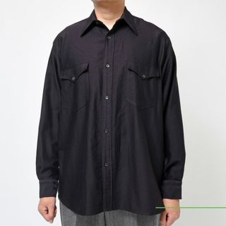 22aw COMOLI コモリ ウールモールスキン ワークシャツ size2