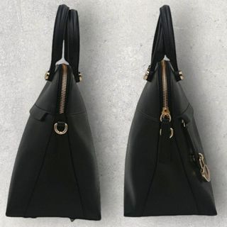 【美品】フルラ　ショルダー　ハイパー　ミドルサイズ　2way  ブラック