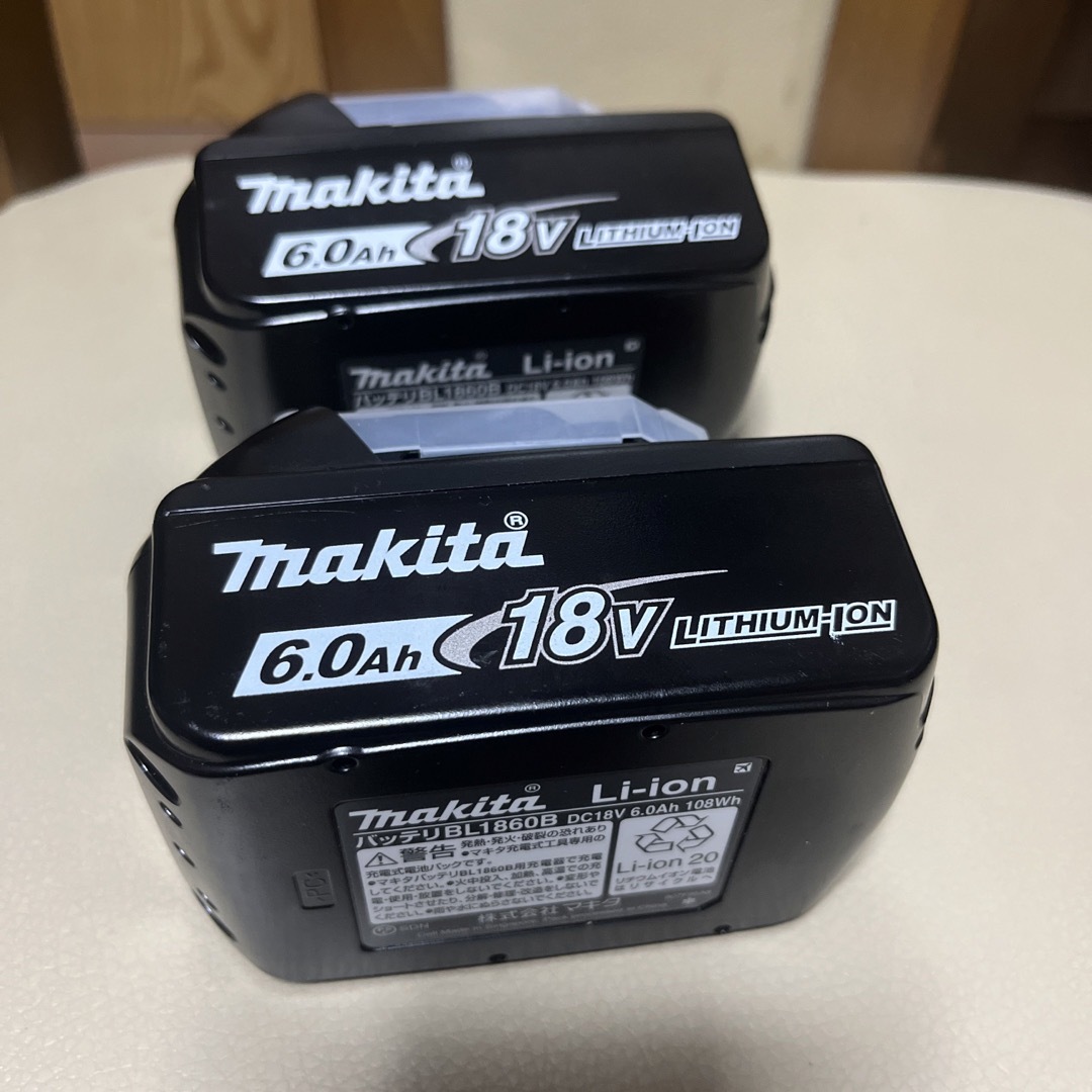 Makita - マキタ18V ６Aｈ 純正バッテリー BL1860B 6.0Ah 新品未使用の ...