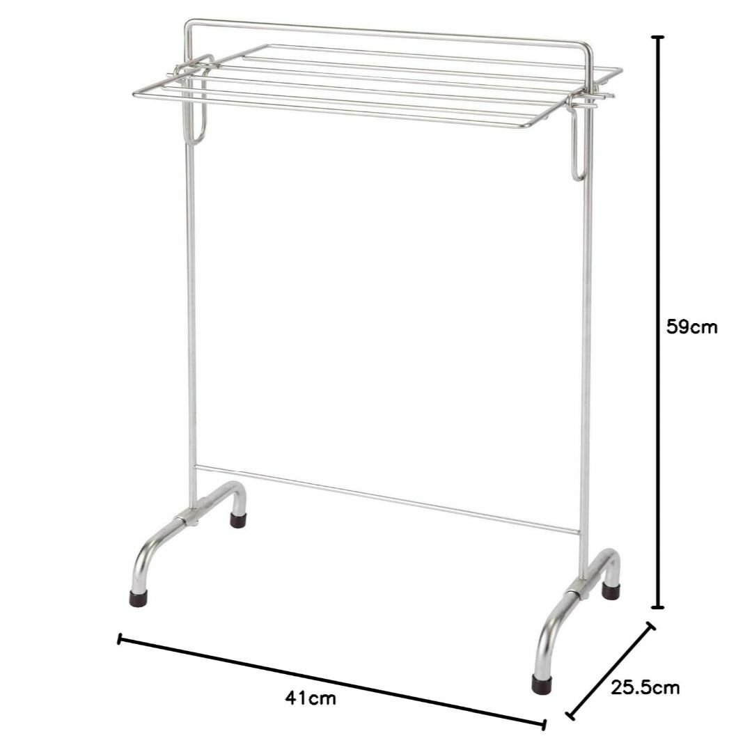 ベストコ(Bestco) タオルスタンド ステンレス S 小物干し たためる コ