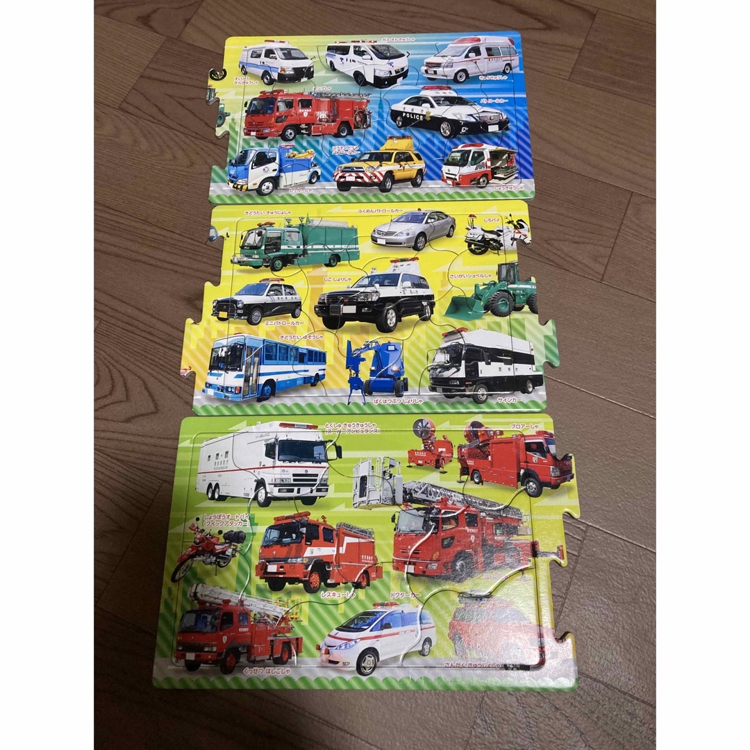 パズル　8枚　トーマス・カーズ・働く車 キッズ/ベビー/マタニティのおもちゃ(知育玩具)の商品写真