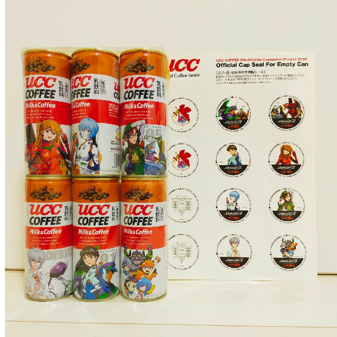 UCC - エヴァンゲリオンUCC缶コーヒー☆非売品ステッカーシール付☆EVA