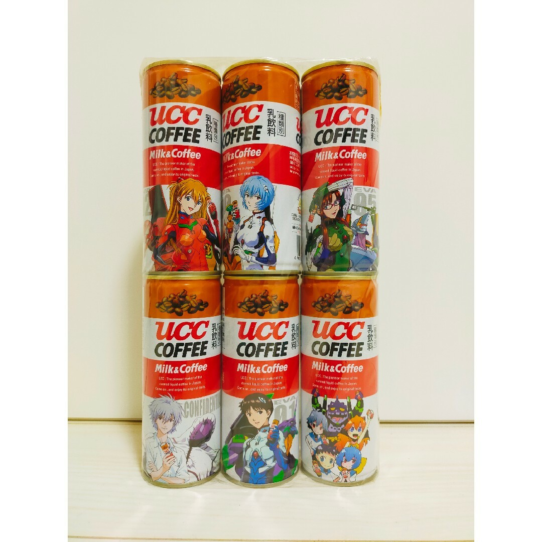 UCC(ユーシーシー)のエヴァンゲリオンUCC缶コーヒー☆非売品ステッカーシール付☆EVA☆アスカ☆レイ エンタメ/ホビーのフィギュア(アニメ/ゲーム)の商品写真