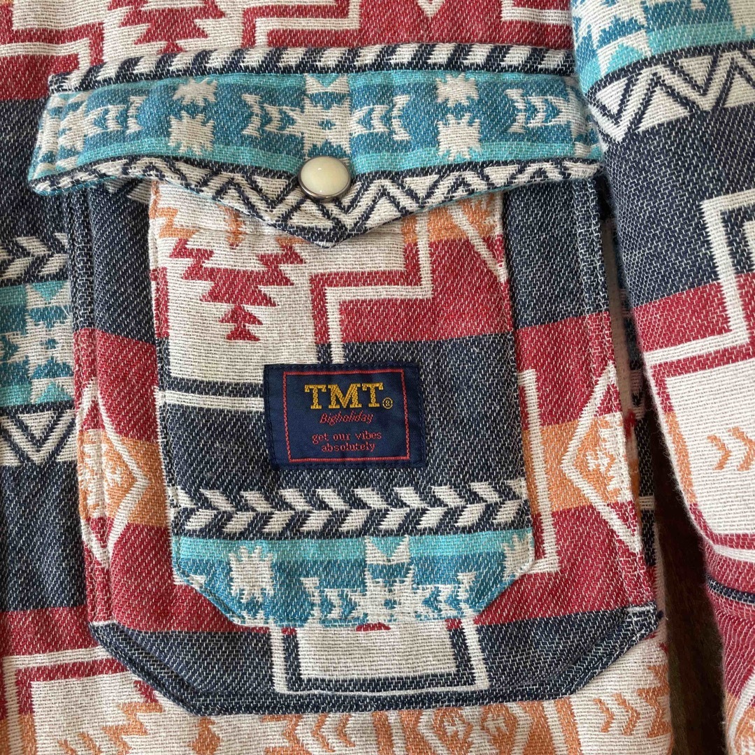 TMT(ティーエムティー)のTMT ネイティブブランケット　リバーシブルハンタージャケットシャツ メンズのジャケット/アウター(その他)の商品写真