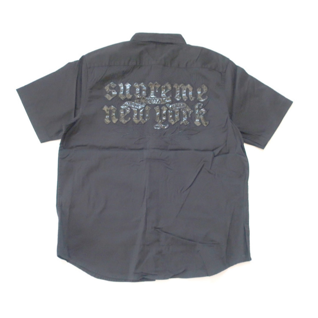 (L)Supreme CROC PATCH S/S WORK SHIRTシャツ