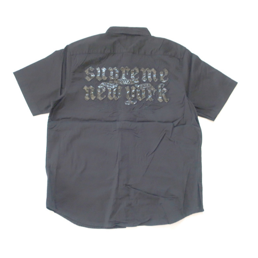 メンズ(L)Supreme CROC PATCH S/S WORK SHIRT