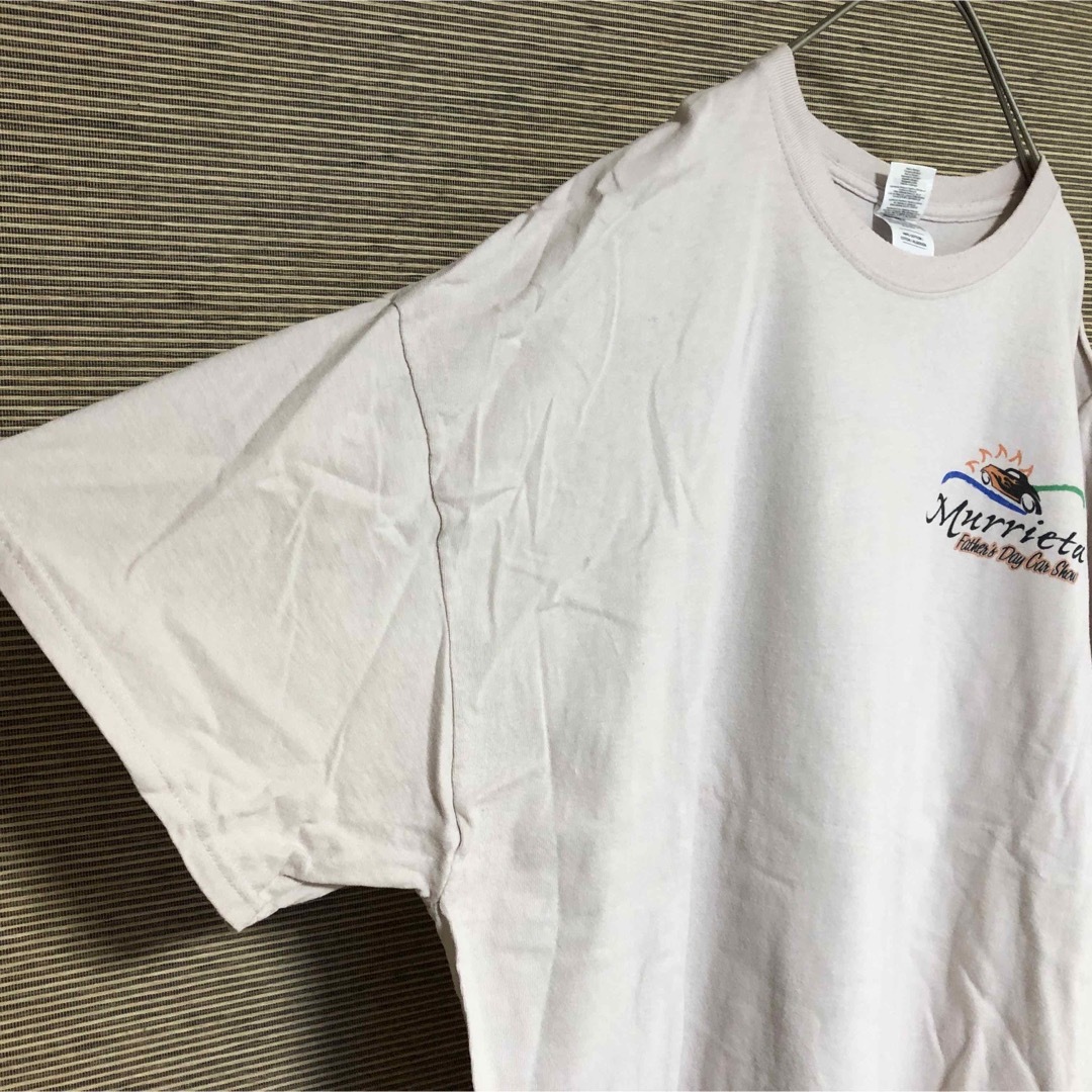 GILDAN(ギルタン)の【ギルダン】半袖Tシャツ　旧車　クラシックカー　アメ車　ピンク　ゆるだぼ29 メンズのトップス(Tシャツ/カットソー(半袖/袖なし))の商品写真