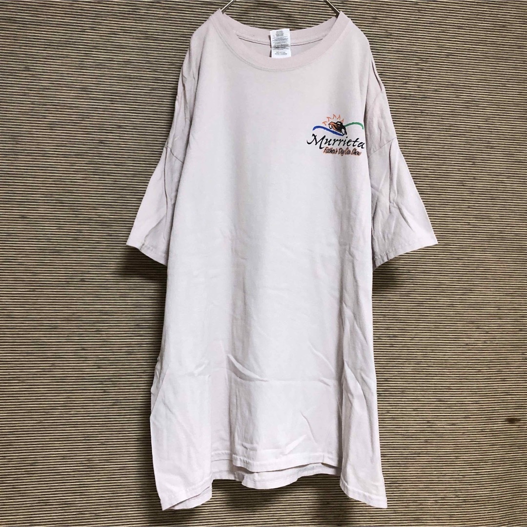 GILDAN(ギルタン)の【ギルダン】半袖Tシャツ　旧車　クラシックカー　アメ車　ピンク　ゆるだぼ29 メンズのトップス(Tシャツ/カットソー(半袖/袖なし))の商品写真