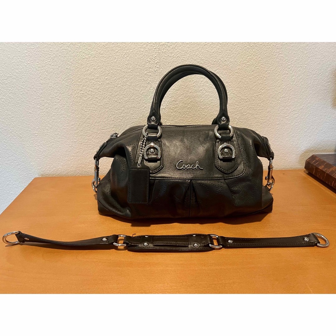 COACH - 【美品】コーチ 2wayショルダーバッグ ブラックの通販 by ...