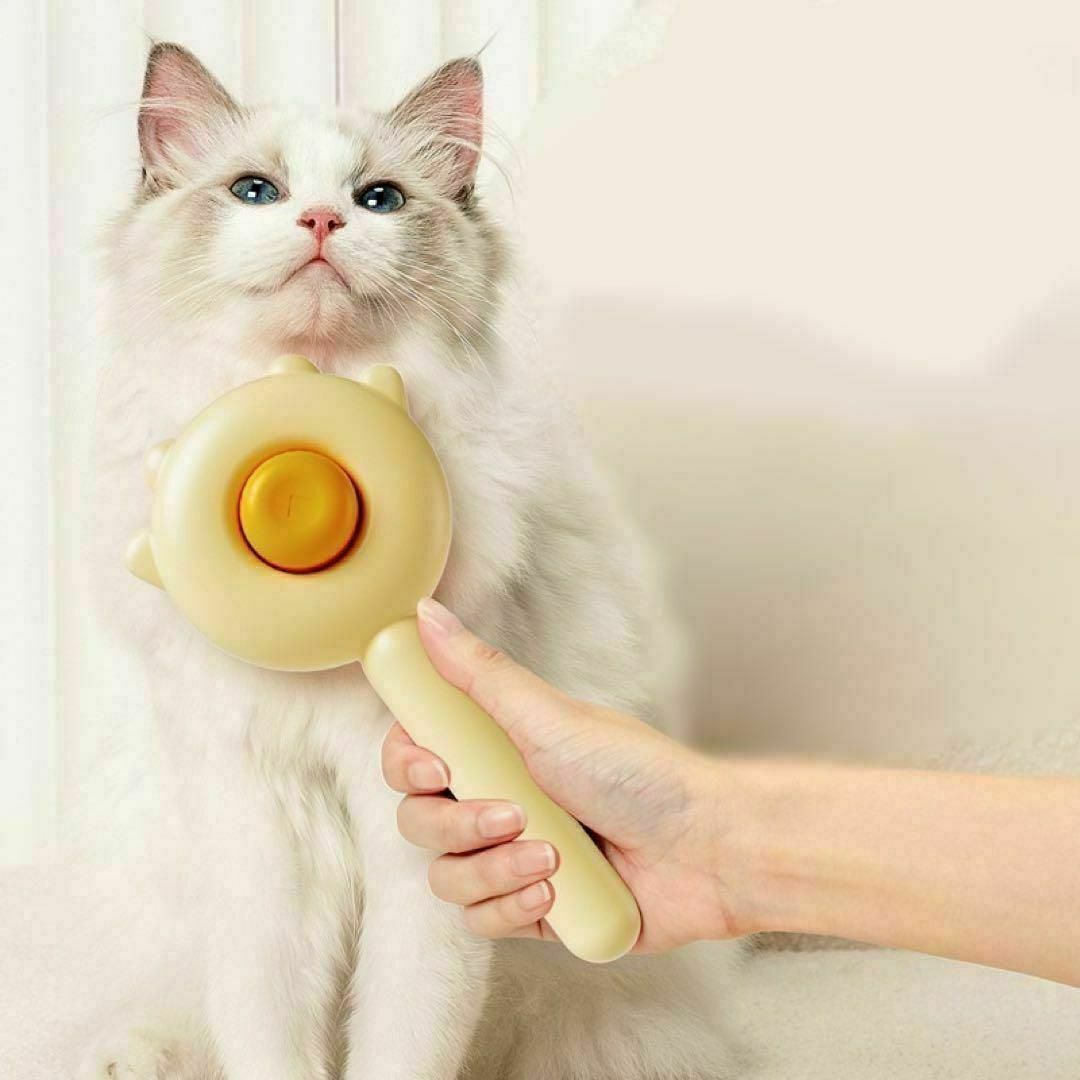 ペットコーム　猫用　ペットブラシ　犬用　ヘアクリーナー　トリミング　ブラシ　白 その他のペット用品(猫)の商品写真