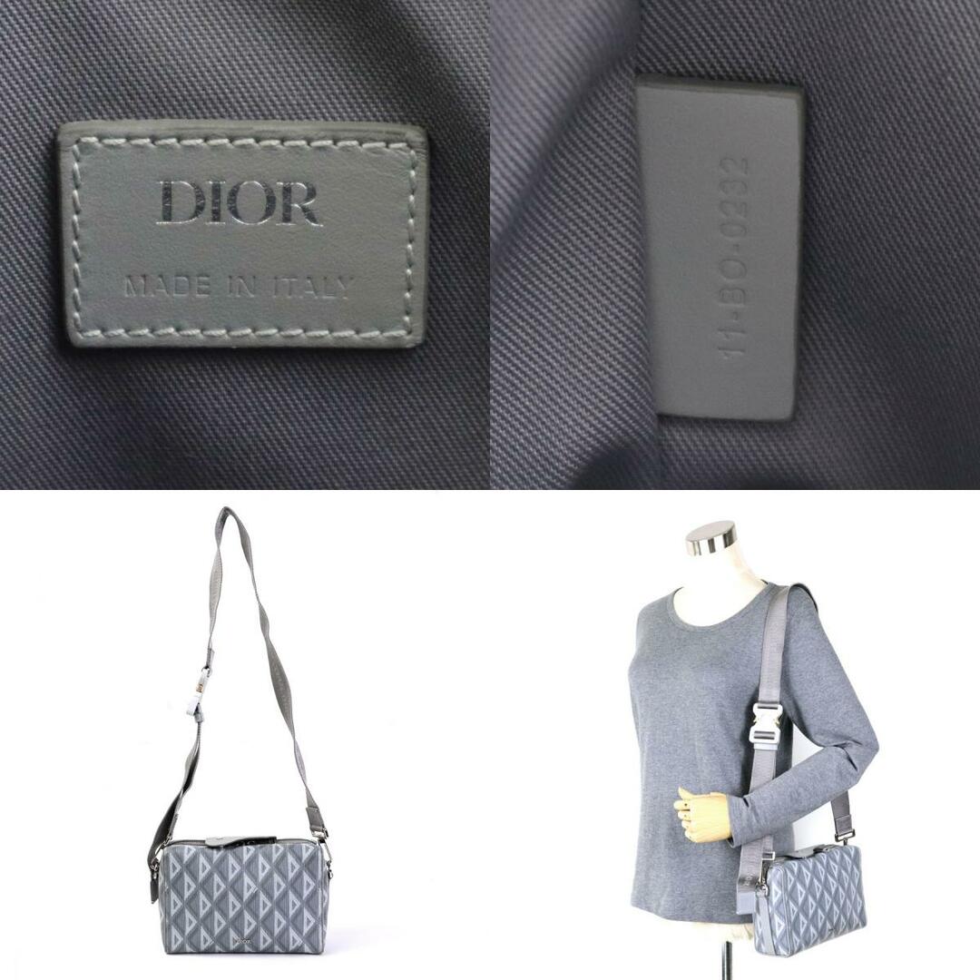 クリスチャンディオール Christian Dior 斜め掛けショルダーバッグ LINGOT22 ランゴ22/CDダイヤモンドキャンバス グレー系 メンズ 送料無料 99629g