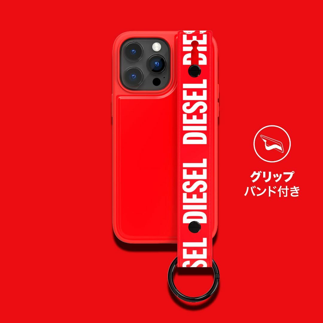 DIESEL iPhone X/Xs ケース ハンドストラップ スマホケース グ