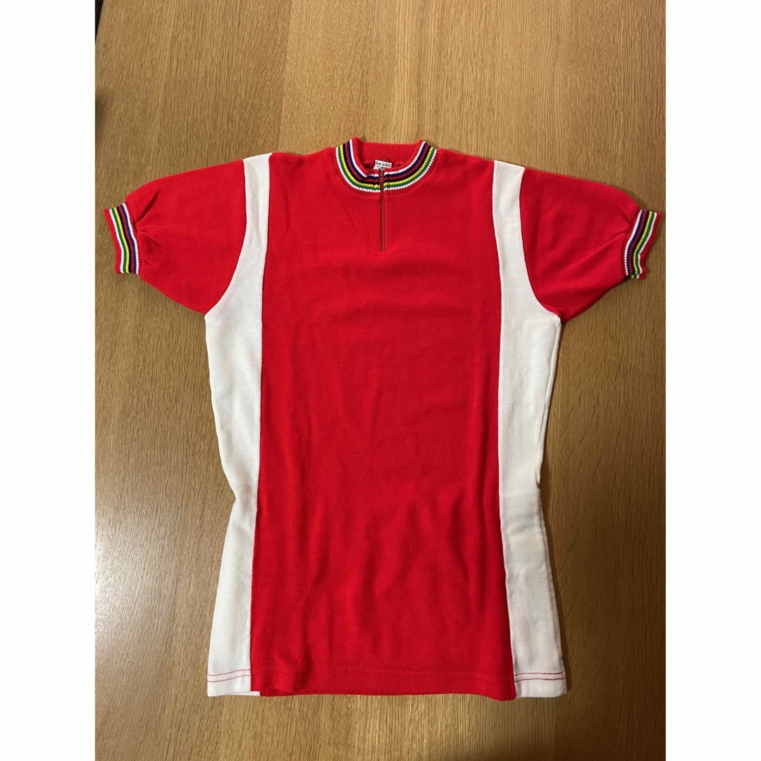 値下げしました> 中古 ニット サイクルジャージ半袖 レッドの通販 by ...