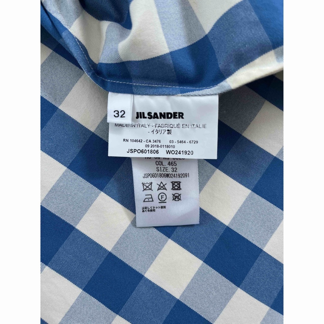 jil sander ジルサンダー  チェック　シャツ　ブラウス　ワンピース