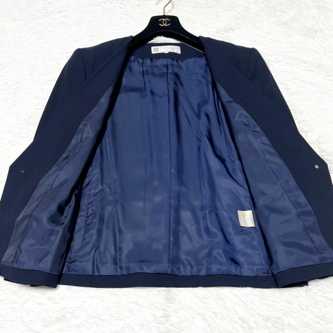 GIVENCHY - GIVENCHY ジバンシー ノーカラージャケット 金ボタン